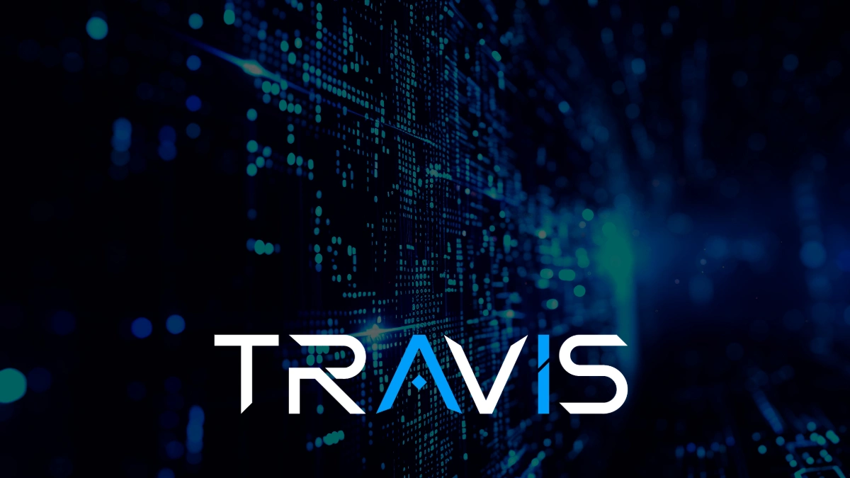 TRaViS platform logo displayed against a digital background, showcasing comprehensive API security solution