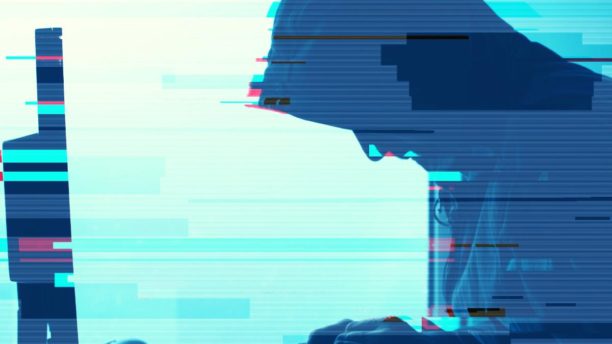 Glitched silhouette representing cybersecurity vulnerabilities and the challenges MSSPs face in uncovering hidden digital assets with Travis ASM.