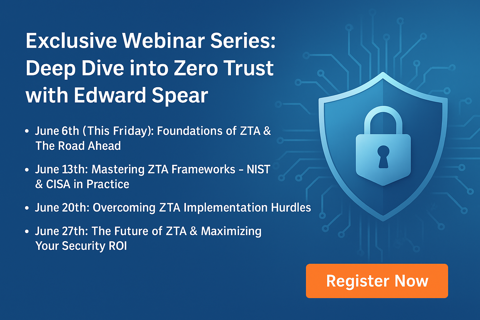 Exclusive webinar with Edward Spear.