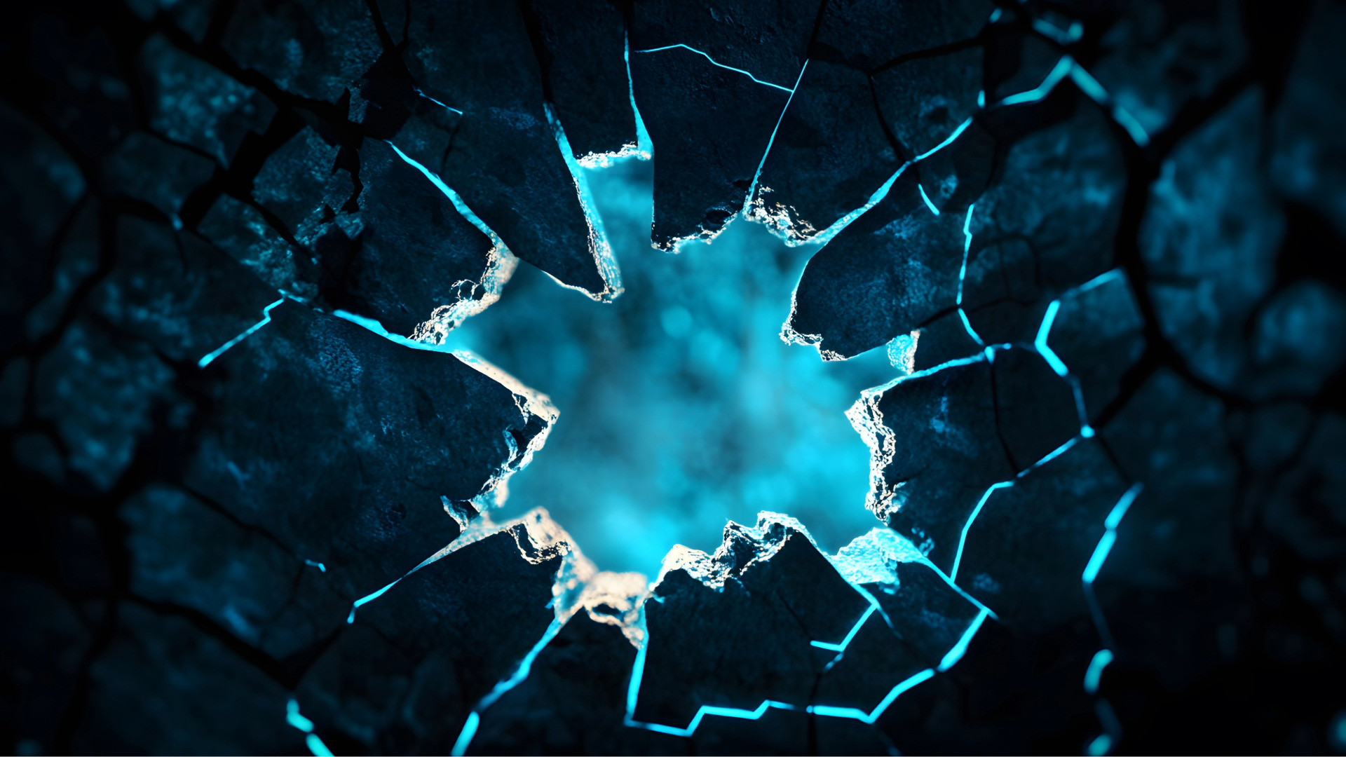 Image of a crack symbolizing a vulnerability that can be managed by using the TRaViS Platform to map your external surface.